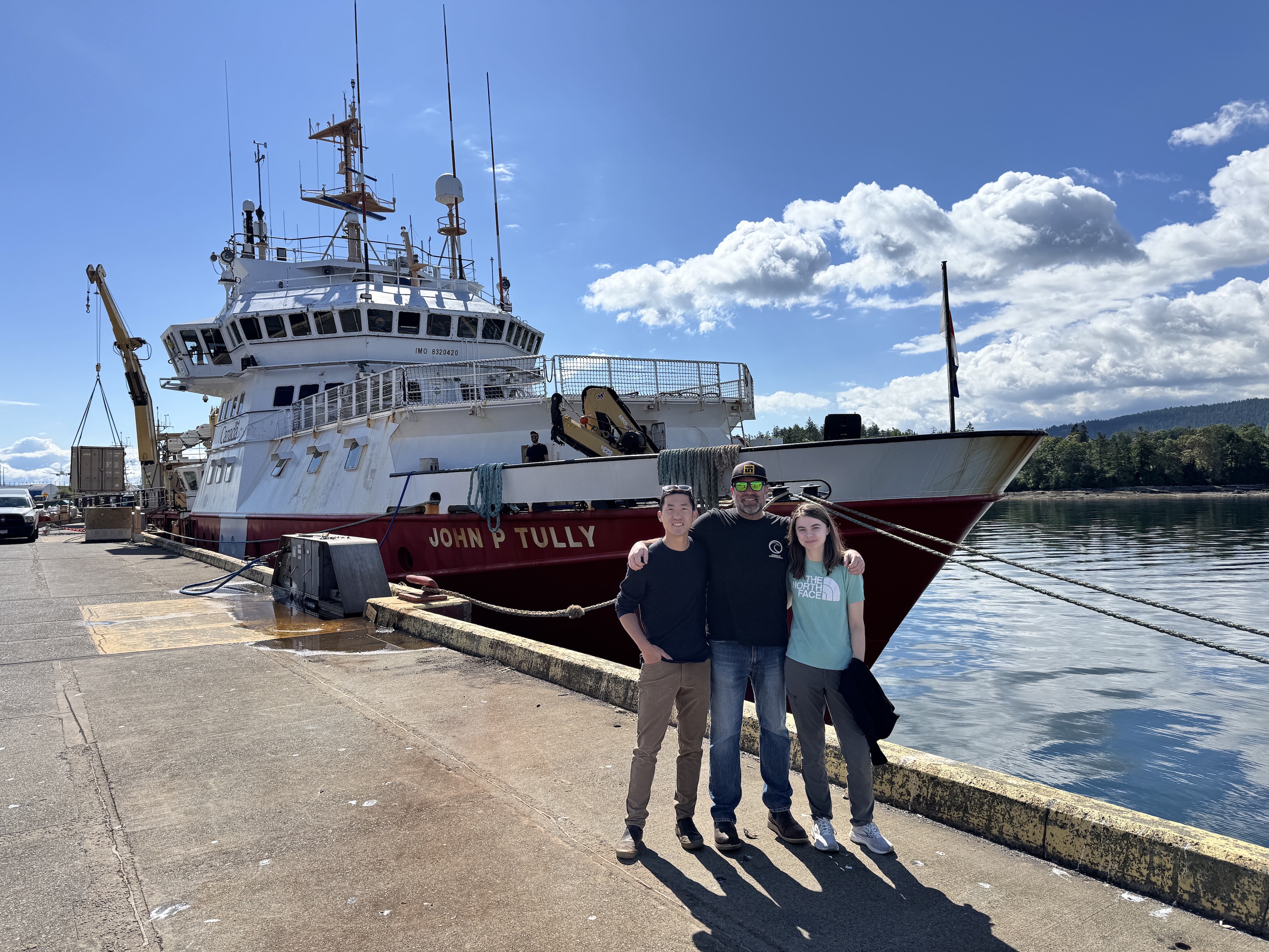 In May 2025, we made measurements on the Canadian Coast Guard Ship John P. Tully in collaboration with scientists from the Line P and La Perouse long-term sampling programs, covering both coastal-shelf and open ocean ecosystems.